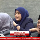 Anggota DPRA Fraksi Partai NasDem, Martini, menyampaikan keterbatasan anggaran Pokir di Gedung DPRA, Banda Aceh, Senin (6/4/2026). Foto: Dok. Istimewa