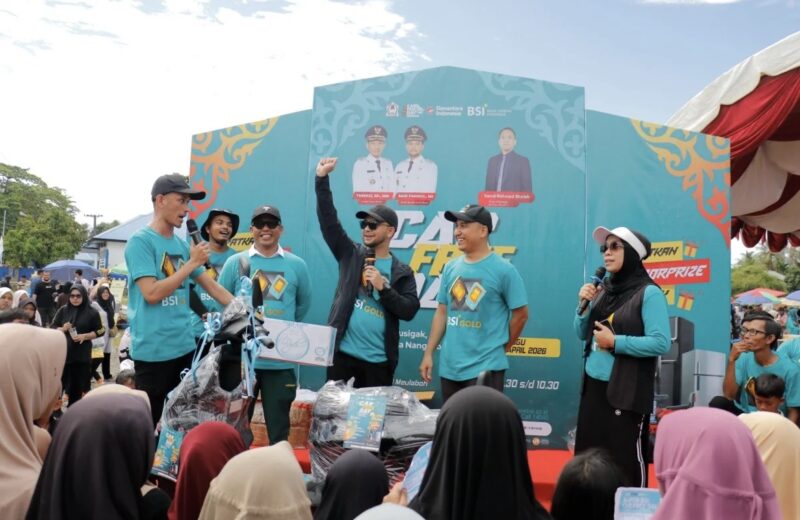 Suasana meriah CFD perdana 2026 di Aceh Barat yang dimanfaatkan warga untuk berolahraga dan beraktivitas di ruang publik, Minggu (20/04/2026). Foto: Dok. Pemkab Aceh Barat