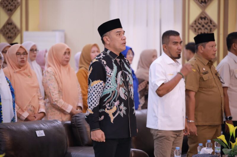 Ketua DPRK Aceh Besar Abdul Mucthi, S.I.Kom menghadiri Musrenbang RKPD 2027 di Aula BGTK, Ingin Jaya, Aceh Besar, Selasa (31/3/2026). Foto: Dok. Istimewa 