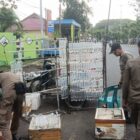 Petugas Satpol PP-WH Kota Banda Aceh menertibkan Pedagang Kaki Lima (PKL) di kawasan Jalan Iskandar Muda, Ulee Lheue, Kamis (07/05/2026). Foto: Dok. Diskominfo Kota Banda Aceh