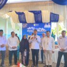 Wakil Wali Kota Banda Aceh Afdhal Khalilullah menyampaikan sambutan pada kegiatan Gerakan Pangan Murah di Gampong Panteriek menjelang Idul Adha 1447 H, Rabu (13/5/2026). Foto: Dok. Diskominfo Kota Banda Aceh