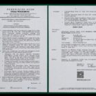 Surat keterangan sanksi yang beredar luas. Foto.dok. A. Rani/Acehnow.com