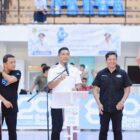 Wakil Wali Kota Banda Aceh Afdhal Khalilullah saat menutup gelaran Wali Kota Cup Basketball di GOR Harapan Bangsa. Foto: Humas Banda Aceh