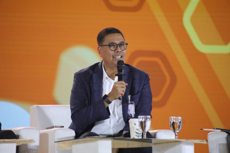 Direktur Utama BSI, Anggoro Eko Cahyo menjadi pembicara dalam sesi Business Talks di ajang Financial Festival 2026 yang berlangsung di Yogyakarta, Minggu (24/5/2026). Foto: Dok. Istimewa 