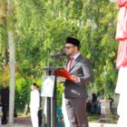 Wakil Bupati Aceh Barat, Said Fadheil, SH, membacakan amanat Kepala BPIP RI saat Upacara Hari Lahir Pancasila 2026 yang diikuti Forkopimda, ASN, TNI-Polri, pelajar dan masyarakat di Meulaboh, Selasa (2/6/2026). Foto: Dok. Istimewa 