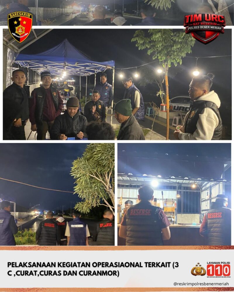 Ket foto: Personel Satreskrim Polres Bener Meriah saat melaksanakan dialog dengan masyarakat dalam rangka patroli malam guna menyampaikan imbauan kamtibmas serta menciptakan situasi yang aman dan kondusif.(Dok/Ist)