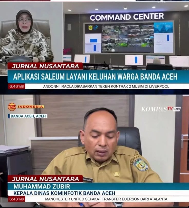 Kepala Diskominfotik Kota Banda Aceh, Muhammad Zubir, menjelaskan mekanisme layanan pengaduan Saleum yang dapat diakses masyarakat melalui WhatsApp di nomor 08116800925. Foto: Dok. Diskominfo Kota Banda Aceh