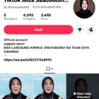 Screenshot akun TikTok palsu yang mencatut nama Wali Kota Banda Aceh untuk menyebarkan informasi hoaks terkait bantuan. Foto: Dok. Diskominfo Kota Banda Aceh