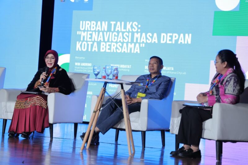 Wali Kota Banda Aceh Illiza Sa’aduddin Djamal saat menjadi narasumber pada Jakarta Future Festival 2026 bertema “Navigating Resilience” yang digelar Bappeda Provinsi DKI Jakarta, Sabtu (6/6/2026). Foto: Dok. Prokopim Kota Banda Aceh