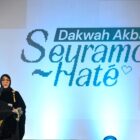 Wali Kota Banda Aceh Illiza Sa’aduddin Djamal menyampaikan sambutan saat peluncuran Dakwah Umum Kolaborasi di Taman Bustanussalatin (Taman Sari), Selasa malam (9/6/2026). Foto: Dok. Prokopim Kota Banda Aceh