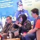 Wali Kota Banda Aceh Illiza Sa’aduddin Djamal menyampaikan motivational speech pada kegiatan Youth City Changers (YCC) dalam rangkaian Rakernas XVIII APEKSI 2026 di Le Polonia Hotel, Medan, Minggu (28/6/2026). Foto: Dok. Prokopim Kota Banda Aceh