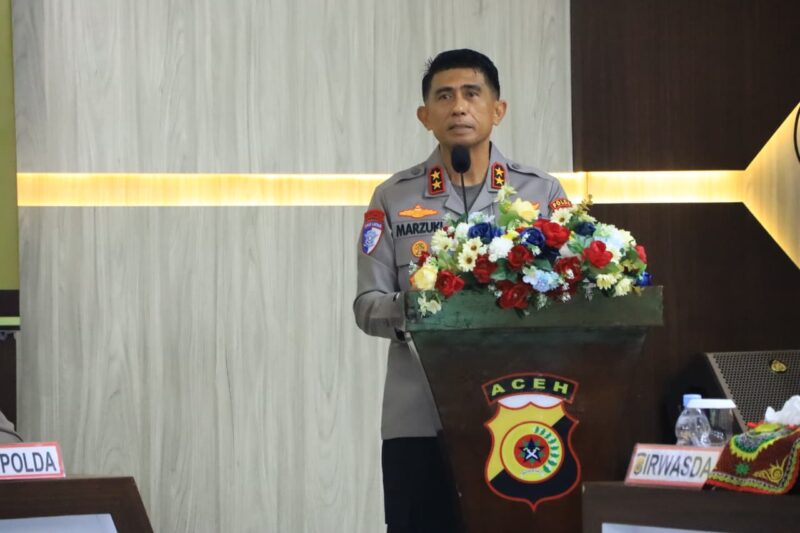 Kapolda Aceh Irjen Pol. Marzuki Ali Basyah mengimbau masyarakat menjaga keamanan dan ketertiban, menjunjung tinggi sportivitas, serta menghindari praktik perjudian selama berlangsungnya Piala Dunia 2026, Selasa (2/6/2026). Foto: Dok. Istimewa 
