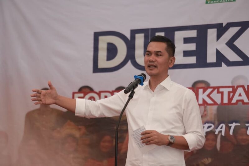 Sekda Aceh M. Nasir menyampaikan arahan saat pembukaan Duek Pakat FATAR 2026 di Hotel Grand Nanggroe Aceh, Sabtu (20/6/2026). Foto: Dok. Istimewa 