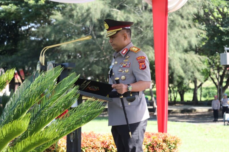 Kapolda Aceh Irjen Pol. Ruddi Setiawan memimpin upacara pembukaan Pendidikan Pembentukan Bintara (Diktukba) Polri Tahun Anggaran 2026 di SPN Polda Aceh, Kabupaten Aceh Besar, Senin (20/7/2026). Foto: Dok. Istimewa 