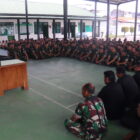 Komandan Kodim 0106/Aceh Tengah, Letkol Czi Rudy Haryanto, memberikan arahan kepada prajurit dan jajaran (20/7/2026).(Dok:Ist)