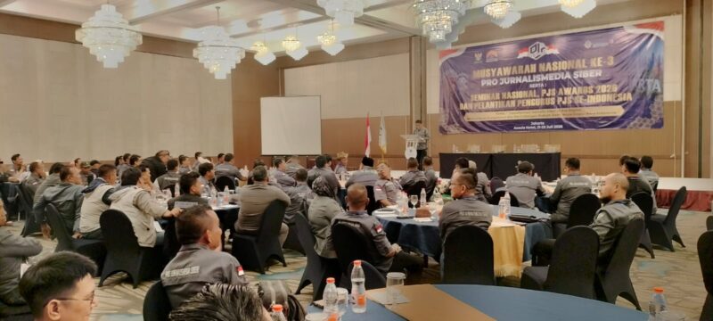 Suasana pembukaan Musyawarah Nasional (Munas) III Pro Jurnalisme Siber (PJS) di Jakarta, Selasa (21/7/2026).(Dok:Ist)