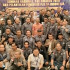 Peserta Musyawarah Nasional (Munas) III Pro Jurnalismedia Siber (PJS) berfoto bersama usai penutupan kegiatan di Jakarta, Rabu (22/7/2026).(Dok:Ist)