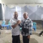 Arju Na Fahlevi ( selempang tas hitam ) bersama T. Amirruddin, Sigli, (30/7/206). Foto:Dok/ Arju