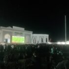 Kondisi lokasi Nobar Final Piala Dunia FIFA 2026, Halam Gedung MTQ Komplek Perkantoran Cot trieng, Meureudu 20/7/2026. Foto: Dok/ Muhammad Rissan