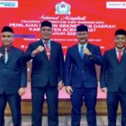Calon Sekretaris Daerah Kabupaten Aceh Barat berfoto bersama usai pelaksanaan tahapan seleksi di Aula Badan Kepegawaian Aceh, Banda Aceh, Rabu (29/7/2026). Foto: Dok. Pemkab Aceh Barat