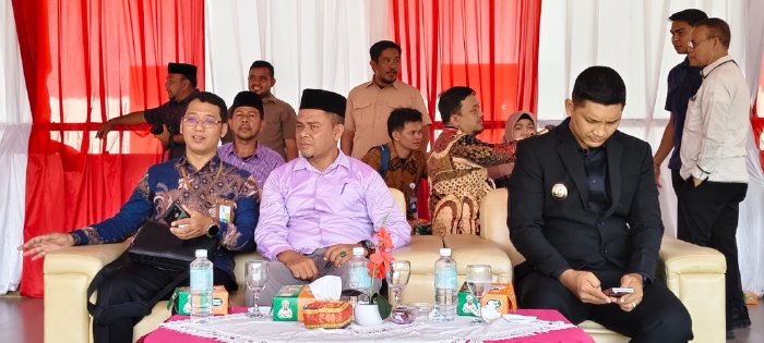 Staf Ahli Bupati Aceh Besar Bidang Keistimewaan Aceh, Sumber Daya Manusia, dan Kerja Sama, Abubakar, S.Ag., menghadiri Upacara Penutupan Diklat SPPI KDKMP dan KNMP Tahun 2026 di Lapangan Rindam Iskandar Muda, Mata Ie, Aceh Besar, Jumat (31/7/2026). Foto: Dok. MC Aceh Besar