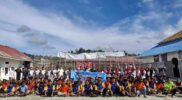 Dinas kesehatan Simeulue saat berswafoto di Lapas kelas ll Sinabang. (Foto: Dok, AgusMuliadi/Acehnow)