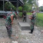 Satgas TMMD Reguler ke-129 Kodim 0102/Pidie menyelesaikan pembangunan tempat wudu di lokasi sumur bor dan MCK sasaran 2, Kompleks Meunasah Desa Lhok Panah, Kecamatan Sakti, Pidie, Minggu (9/8/2026). Foto: Dok. Istimewa