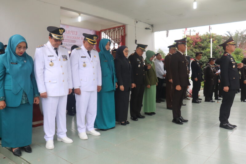 Ket foto: Dandim 0106/Aceh Tengah Letkol Czi Rudy Haryanto bersama Forkopimda dan unsur TNI-Polri mengikuti Upacara Ziarah Nasional di Taman Makam Pahlawan, Desa Reje Bukit, Kecamatan Bebesen, Jumat (14/8/2026), (dok:Ist).