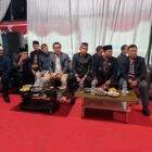 Ket foto: Danramil 01/Bandar Kapten Inf Arianto bersama Forkopimcam dan masyarakat saat malam resepsi HUT ke-81 RI di Kecamatan Bandar.(Dok:Ist)