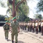 Danramil 09/Ketol Kodim 0106/Aceh Tengah Kapten Inf Iwan Mulyawan bersama peserta dan jajaran saat menghadiri kegiatan Persami KKRI Gelombang V Tahun 2026 di SMA Negeri 4 Takengon, Jumat (21/8/2026).foto.(dok:Ist)