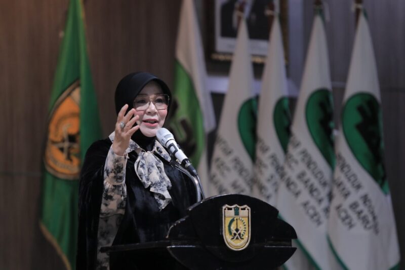 Wali Kota Banda Aceh Illiza Sa’aduddin Djamal membuka Musyawarah Wilayah (Muswil) VIII RAPI 0101 Banda Aceh Tahun 2026 di Aula Gedung Mawardy Nurdin, Balai Kota Banda Aceh, Sabtu (1/8/2026). Foto: Dok. Prokopim Kota Banda Aceh