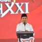 Wakil Gubernur Aceh, H. Fadhlullah saat memberikan sambutan pada acara Peringatan Hari Damai Aceh ke -XXI yang diselenggarakan Badan Reintegrasi Aceh (BRA), di Balai Meuseraya Aceh, Banda Aceh, Sabtu, (15/8/2026). Foto: Dok. Biro Adpim Setda Aceh