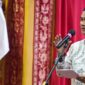 Sekda Aceh, M. Nasir, S.IP, MPA, memberikan sambutan saat menjamu makan malam bersama Pasukan Pengibar Bendera Pusaka (Paskibraka) Provinsi Aceh tahun 2026, di Meuligoe Gubernur Aceh, Banda Aceh, Senin (17/8/2026). Foto: Dok. Biro Adpim Setda Aceh