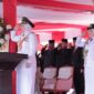 Wali Kota Banda Aceh Illiza Sa’aduddin Djamal bersama Wakil Wali Kota Afdhal Khalilullah dan jajaran Forkopimda mengikuti Upacara Penurunan Bendera Merah Putih HUT ke-81 Kemerdekaan RI di Lapangan Blang Padang, Banda Aceh, Senin (17/8/2026). Foto: Dok. Prokopim Kota Banda Aceh