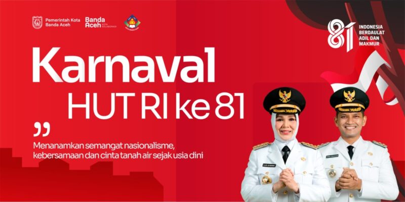 Sebanyak 12.000 murid dan orang tua PAUD se-Kota Banda Aceh bakal mengikuti Karnaval HUT ke-81 Kemerdekaan RI yang digelar Sabtu (22/8/2026). Foto: Dok. Prokopim Kota Banda Aceh