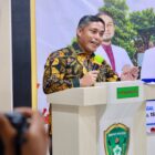 Plt Sekda Aceh Barat Kurdi membuka seminar Comprehensive Acute Cardiac Care Management di RSUD Cut Nyak Dhien Meulaboh, Sabtu (15/8/2026). Foto: Dok. Pemkab Aceh Barat