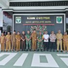 Ketua Tim Wasev PJO TMMD ke-129 Brigjen TNI Bambang Sulistyo Hery T. bersama Forkopimda Kabupaten Pidie saat melakukan kunjungan kerja ke Makodim 0102/Pidie untuk meninjau pelaksanaan Program TMMD, Rabu (5/8/2026). Foto: Dok. Istimewa
