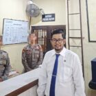 Praktisi hukum Muhammad Zubir saat mendatangi kepolisian. Foto: Dok. Istimewa