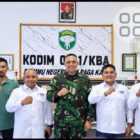 Dandim 0101/KBA Kolonel Inf Faurizal Noerdin, S.Sos., M.Sc. menerima audiensi dan silaturahmi Pengurus SMSI Aceh Besar yang dipimpin Ketua Zulfikar, S.Pd., di ruang kerja Kodim 0101/KBA, Rabu (23/9/2026). Foto: Dok. SMSI Aceh Besar