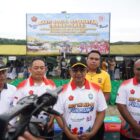 Pangdam IM Mayjen TNI Joko Hadi Susilo bersama sejumlah pejabat memberikan keterangan kepada awak media dalam kegiatan Bakti Sosial Kesehatan dan Fun Run HUT ke-81 TNI, Minggu (20/9/2026). Foto: Dok. Istimewa 