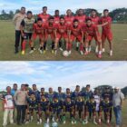 Kapolres Pidie Jaya AKBP Tendri Wardi bersama pemain PS Jangka Buya dan Tim Polres Pidie Jaya berfoto bersama usai laga persahabatan di Lapangan Bola Jangka Buya, Jumat (4/9/2026). Foto: Dok. Istimewa