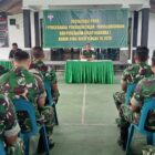 Plh. Kasdim 0106/Aceh Tengah Kapten Inf Bambang Suhartono saat memberikan arahan dalam Sosialisasi P4GN kepada anggota Kodim 0106/Aceh Tengah di Aula Outdoor Kodim 0106/Aceh Tengah, Rabu (23/9/2026).dok:Ist