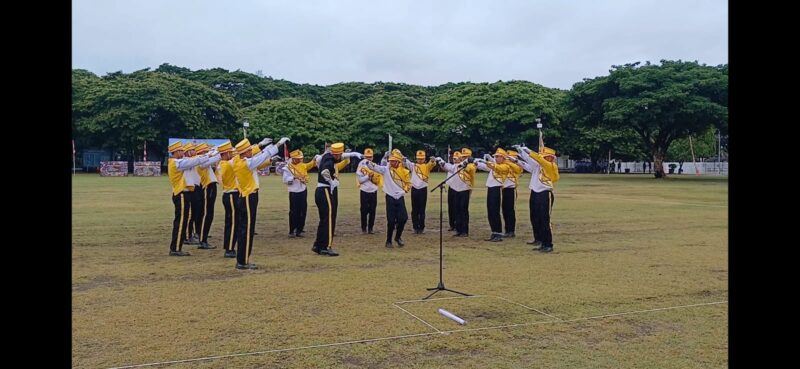 Siswa perwakilan Kodim 0106/Aceh Tengah mengikuti Lomba PBB umum tingkat SLTA dalam rangka memeriahkan HUT ke-81 TNI tahun 2026 di Lapangan Blang Padang, Banda Aceh, Sabtu (26/9/2026).dok:Ist