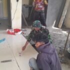 Serda Mastholih bersama warga melaksanakan kegiatan karya bakti di Desa Paya Tungel, Minggu (27/9/2026).dok:Ist