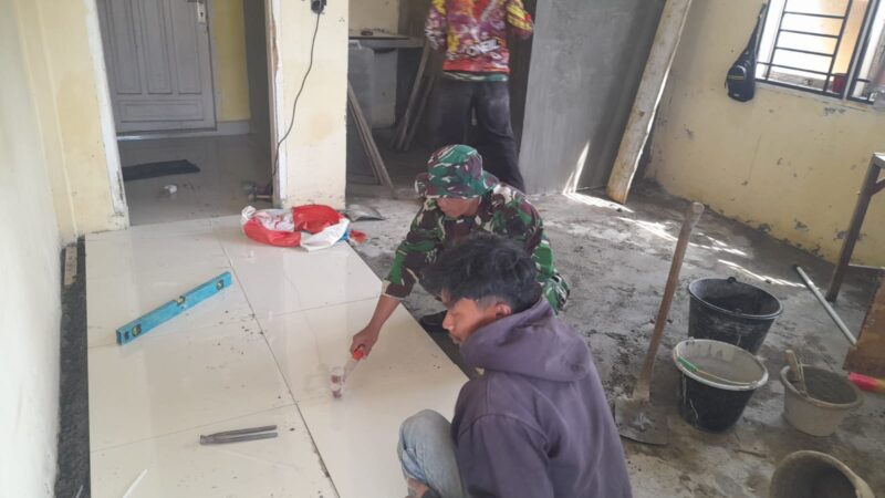 Serda Mastholih bersama warga melaksanakan kegiatan karya bakti di Desa Paya Tungel, Minggu (27/9/2026).dok:Ist