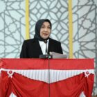 Juru bicara Fraksi Gerindra DPRK Banda Aceh, Mehran Gara R, saat menyampaikan pandangan fraksi terhadap Rancangan Qanun Perubahan APBK Banda Aceh Tahun Anggaran 2026 dalam rapat paripurna DPRK Banda Aceh, Selasa (15/9/2026). Foto: Dok. DPRK Banda Aceh