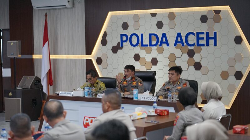 Tim Puslitbang Polri melaksanakan penelitian evaluasi mutu hasil pengadaan barang dan jasa di Polda Aceh dan Polres jajaran, Banda Aceh, Senin (5/10/2026). Foto: Dok. Istimewa 