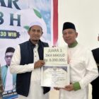 Group Zikir Hadrah Ulumul Qur’an Kecamatan Bandar Dua berhasil meraih juara pertama dalam perlombaan zikir pada peringatan Maulid Raya tingkat Kabupaten Pidie Jaya, Kamis (29/10/2026). Foto: Dok. Istimewa