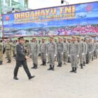 Dandim 0106/Aceh Tengah Letkol Czi Rudi Hariyanto memimpin upacara peringatan HUT ke-81 TNI di Lapangan Sanggamara, Takengon, Aceh Tengah, Senin (5/10/2026).dok:Ist