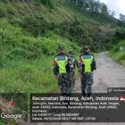 Personel Koramil 04/Bintang saat melaksanakan patroli dan mitigasi antisipasi kebakaran hutan dan lahan di wilayah teritorial Koramil 04/Bintang, Aceh Tengah, Selasa (6/10/2026).dok:ist
